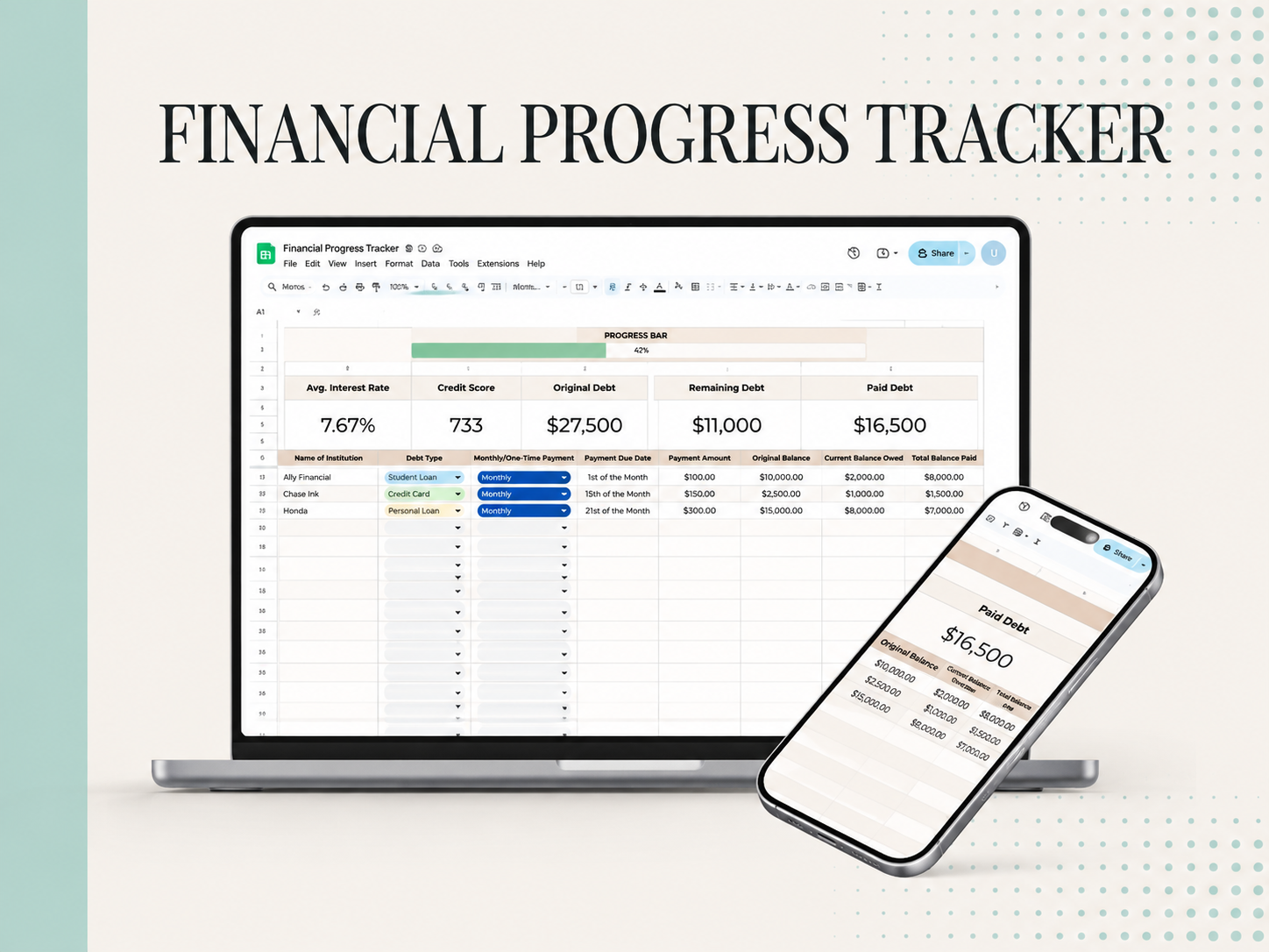 Financial Progress Tracker